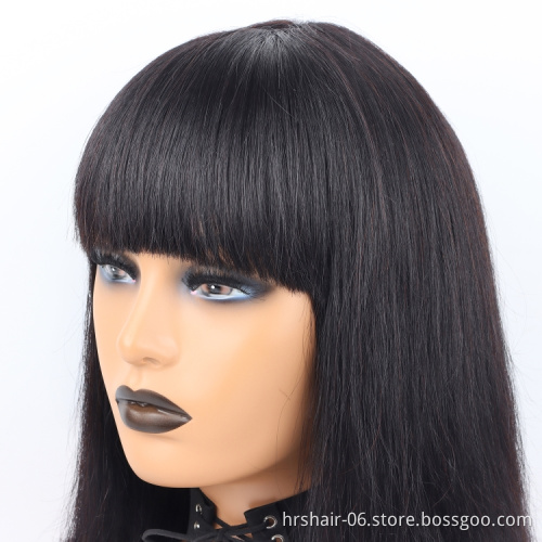 Finger Wave bob Wig with bangs ,  8A 9A 10A finger wave  100% human wigs